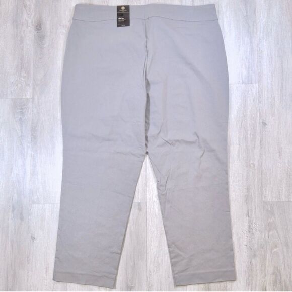 Gray Elastic Waist Pants 22W - Picture 2 of 2